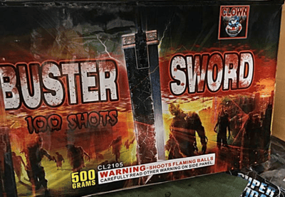 Buster Sword 100 Shot Cake